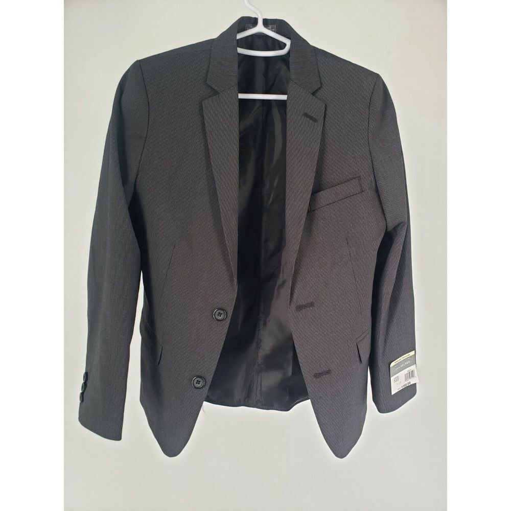 NWT Van Heusen Blazer Suit Jacket Size 12 Womans Black  Two-Button‎ Long Sleeve